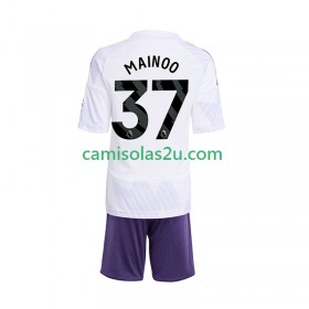 Camisolas de futebol Manchester United Kobbie Mainoo 37 Criança Equipamento Alternativa 2025/26 Manga Curta
